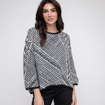 Striped Fringe Swing Pullover - Sugar River Shoppe