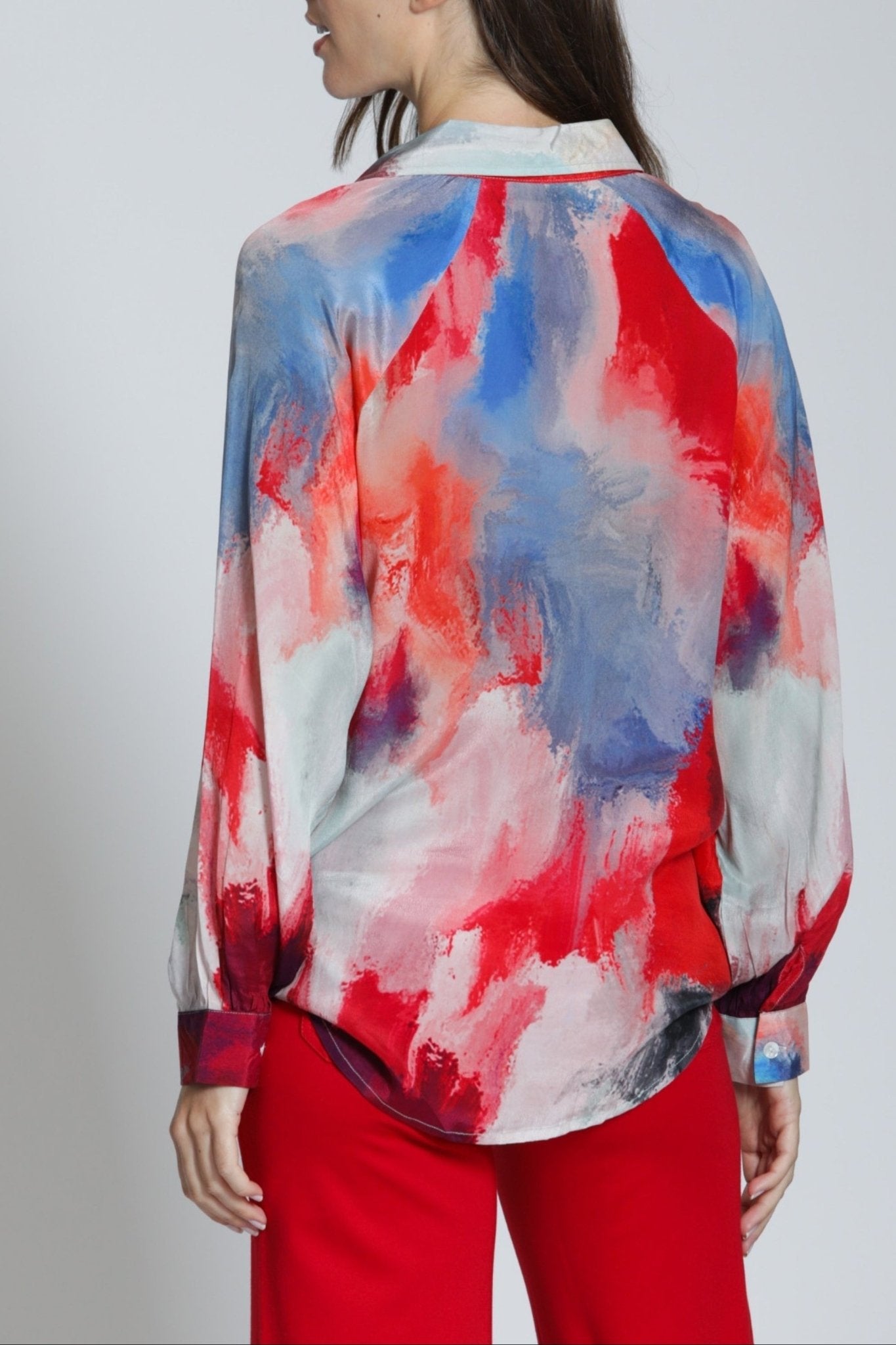 Half Plaket Pullover Blouse - APNY - 605258110312 - Sugar River Shoppe - 