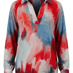 Half Plaket Pullover Blouse - APNY - 605258110312 - Sugar River Shoppe - 