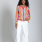 Half - Plaket Pullover Blouse - APNY - 605258270818 - Sugar River Shoppe - 