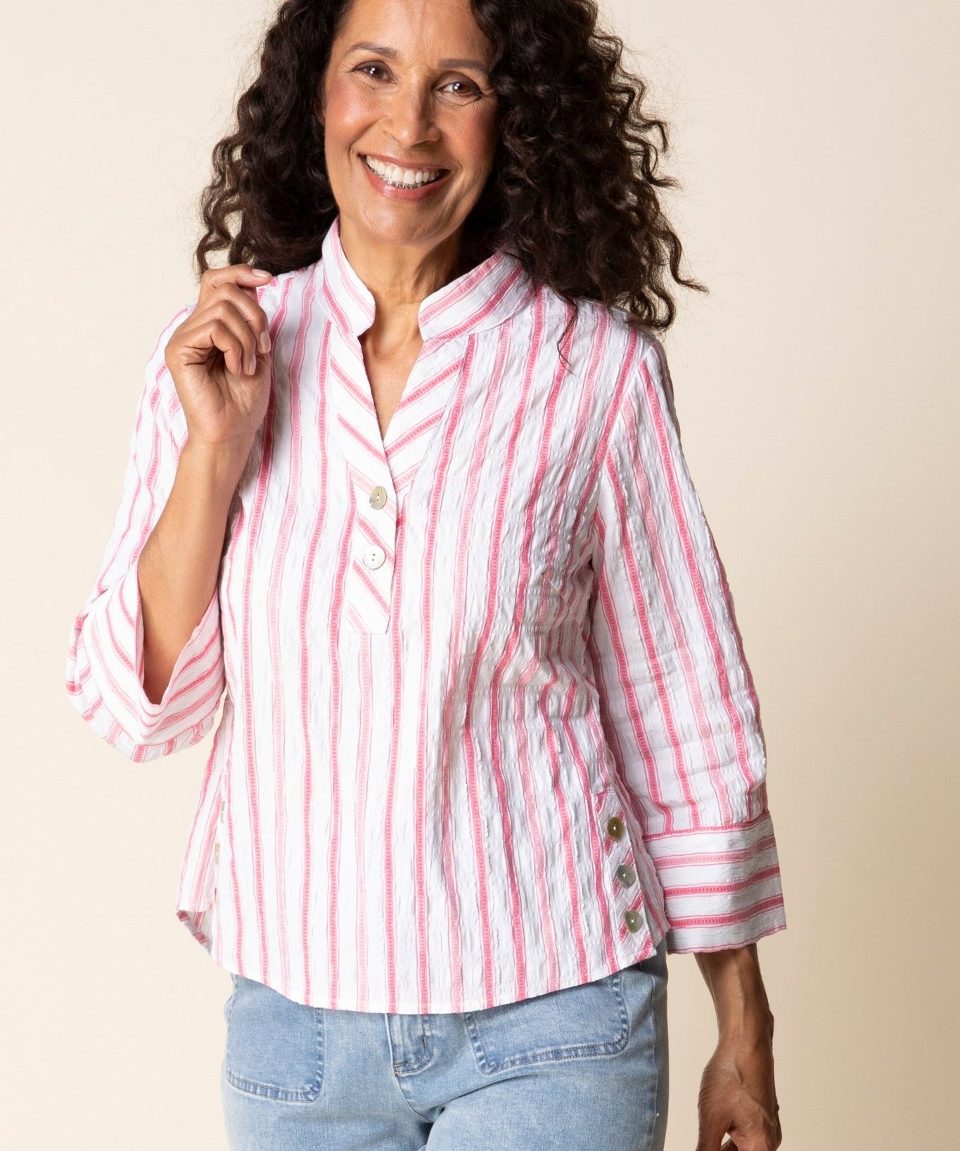 Hampton Stripe Vineyard Shirt - Habitat - 194451677215 - Sugar River Shoppe - 