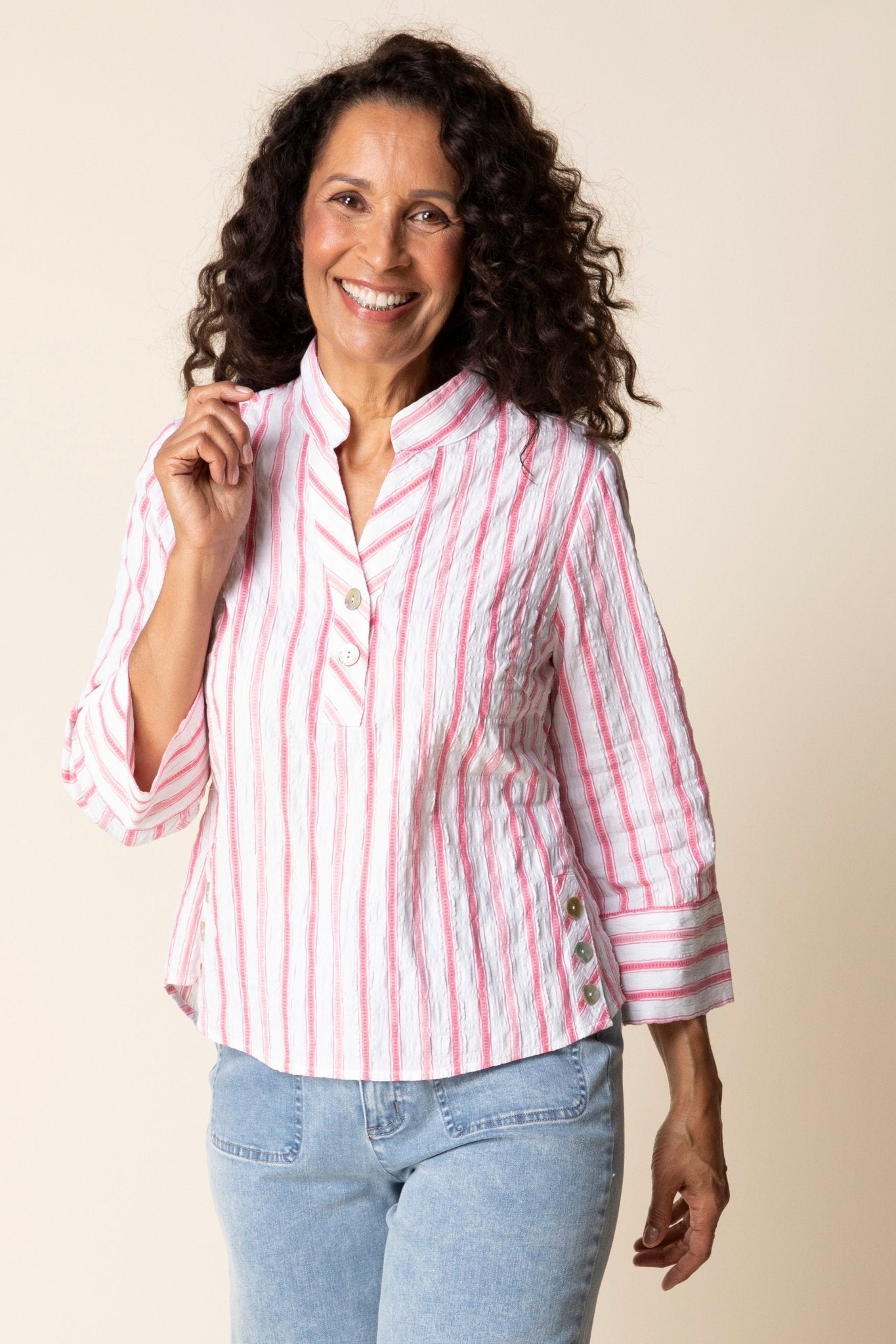 Hampton Stripe Vineyard Shirt - Habitat - 194451677215 - Sugar River Shoppe - 