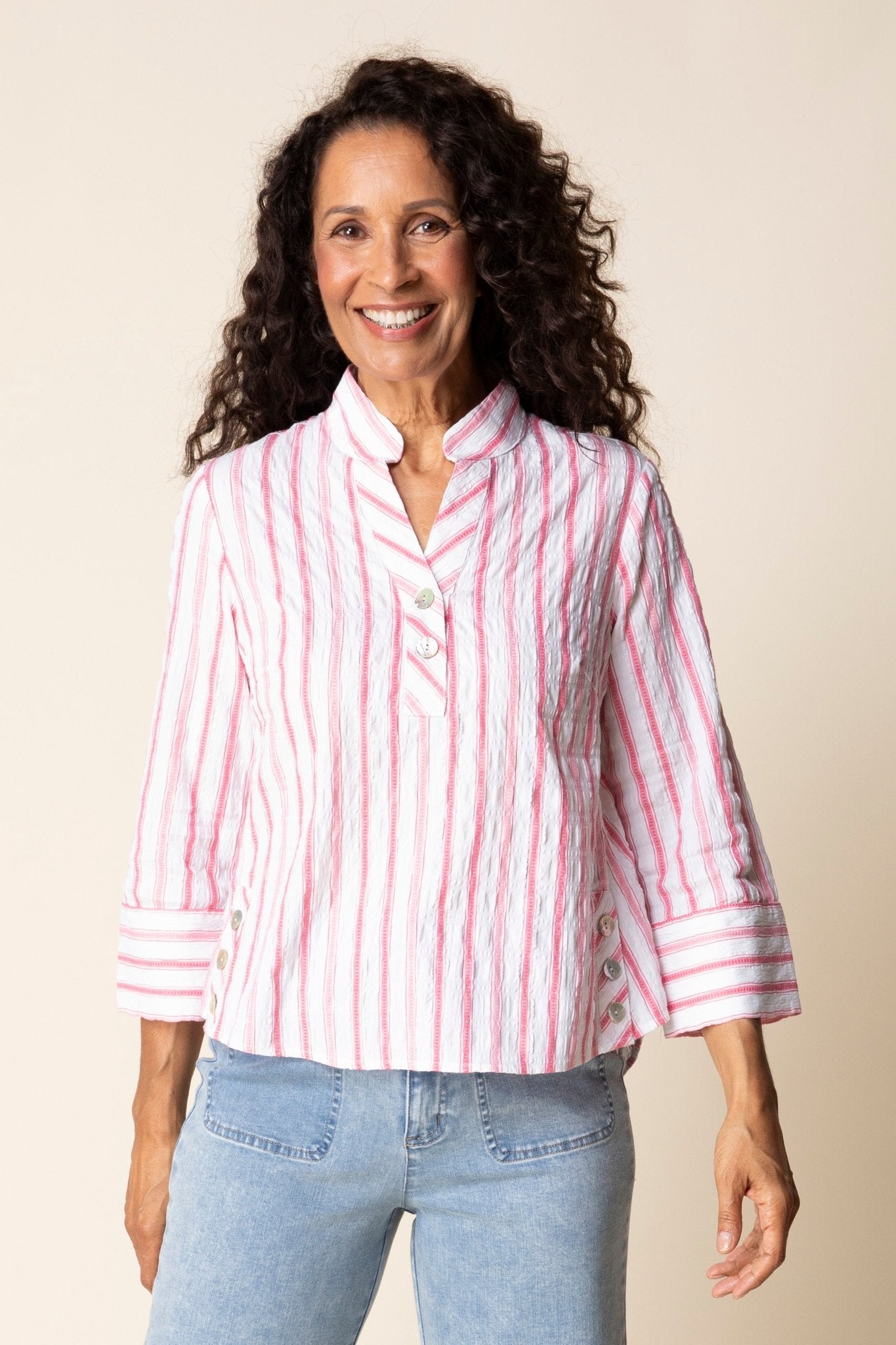 Hampton Stripe Vineyard Shirt - Habitat - 194451677215 - Sugar River Shoppe - 