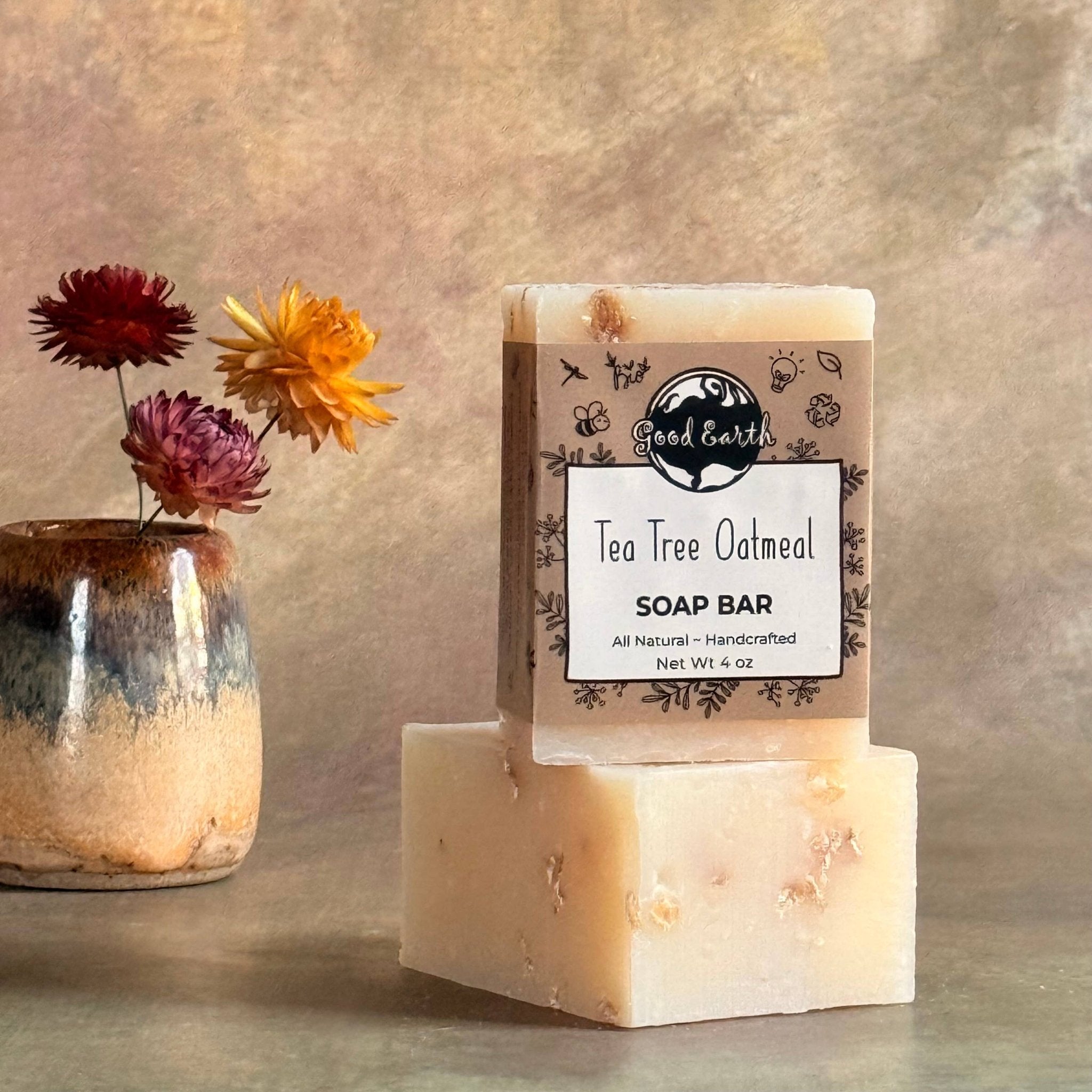 Handmade Bar Soap Collection - Artisanal Natural Cleansing Bars for Body & Face - Good Earth Soap - 665570981915 - Sugar River Shoppe - 