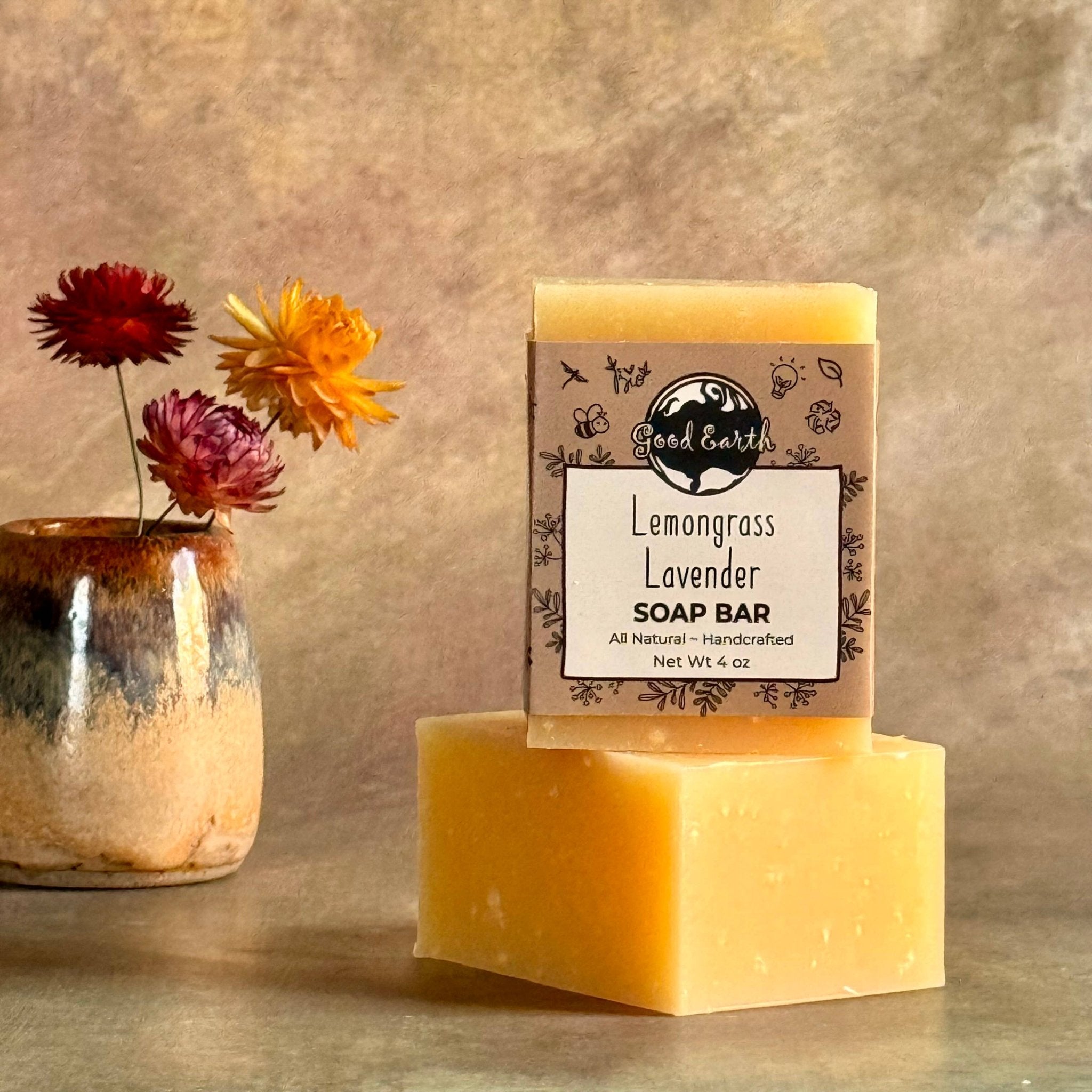 Handmade Bar Soap Collection - Artisanal Natural Cleansing Bars for Body & Face - Good Earth Soap - 718122565610 - Sugar River Shoppe - 