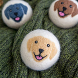 Happy Dogs Eco Wool Dryer Balls - Mix of 3 colors - Friendsheep - 722698951906 - Sugar River Shoppe - 