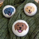 Happy Dogs Eco Wool Dryer Balls - Mix of 3 colors - Friendsheep - 722698951906 - Sugar River Shoppe - 