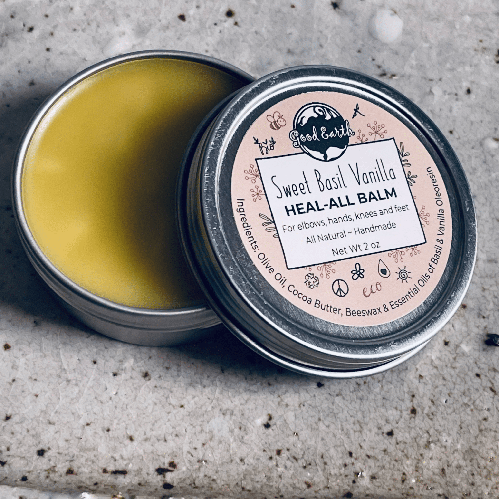 Heal ~ All Balm: Multipurpose Healing Balm for Skin and Body Care Soothing Herbal Relief - Good Earth Soap - 665570981991 - Sugar River Shoppe - 