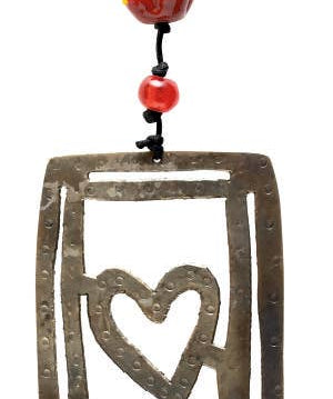 Hold My Heart - Beads & Bell Windchime - Moksha - 49670952 - Sugar River Shoppe - 