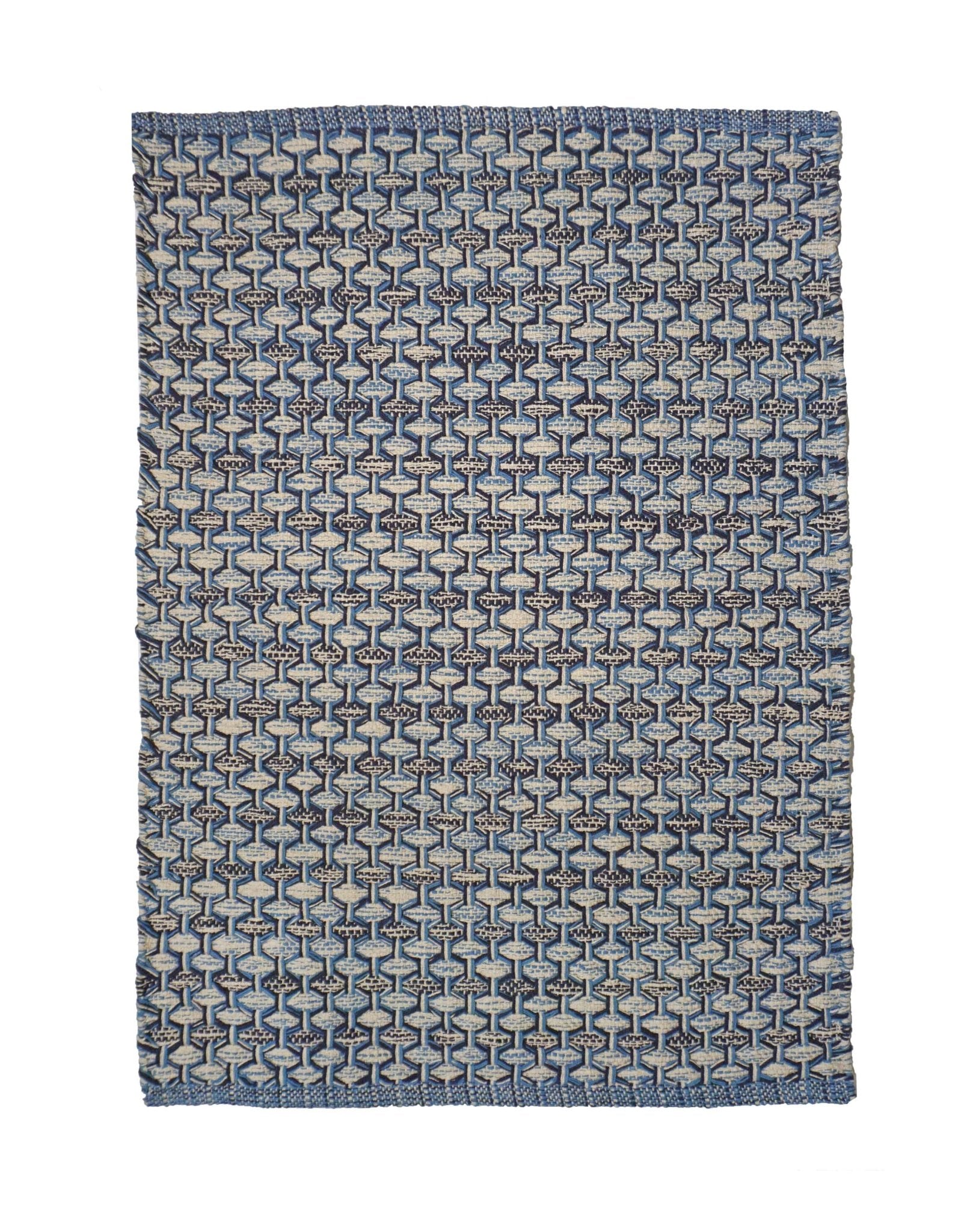 Honeycomb 2' X 3' Rug - Blue - Michaelian Home - 15542001330 - Sugar River Shoppe - 