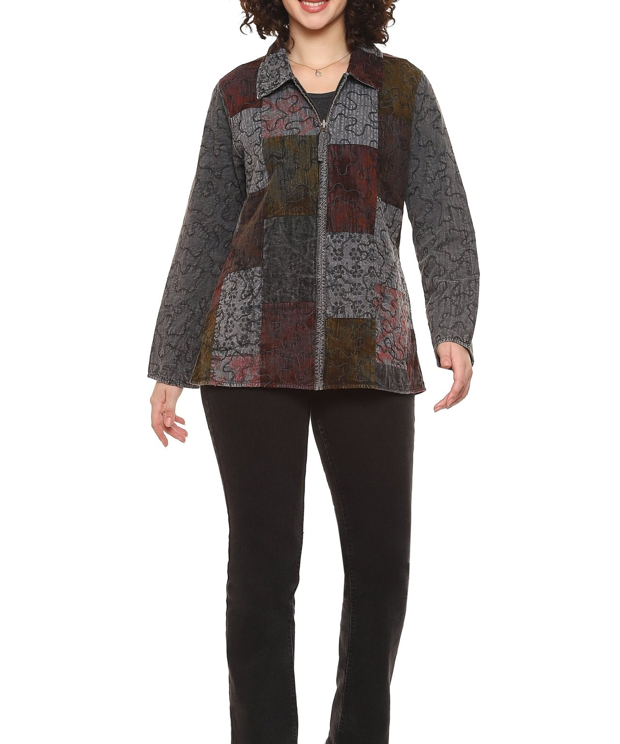 Inez Reversible Jacket - Parsley and Sage - 41408808 - Sugar River Shoppe - 