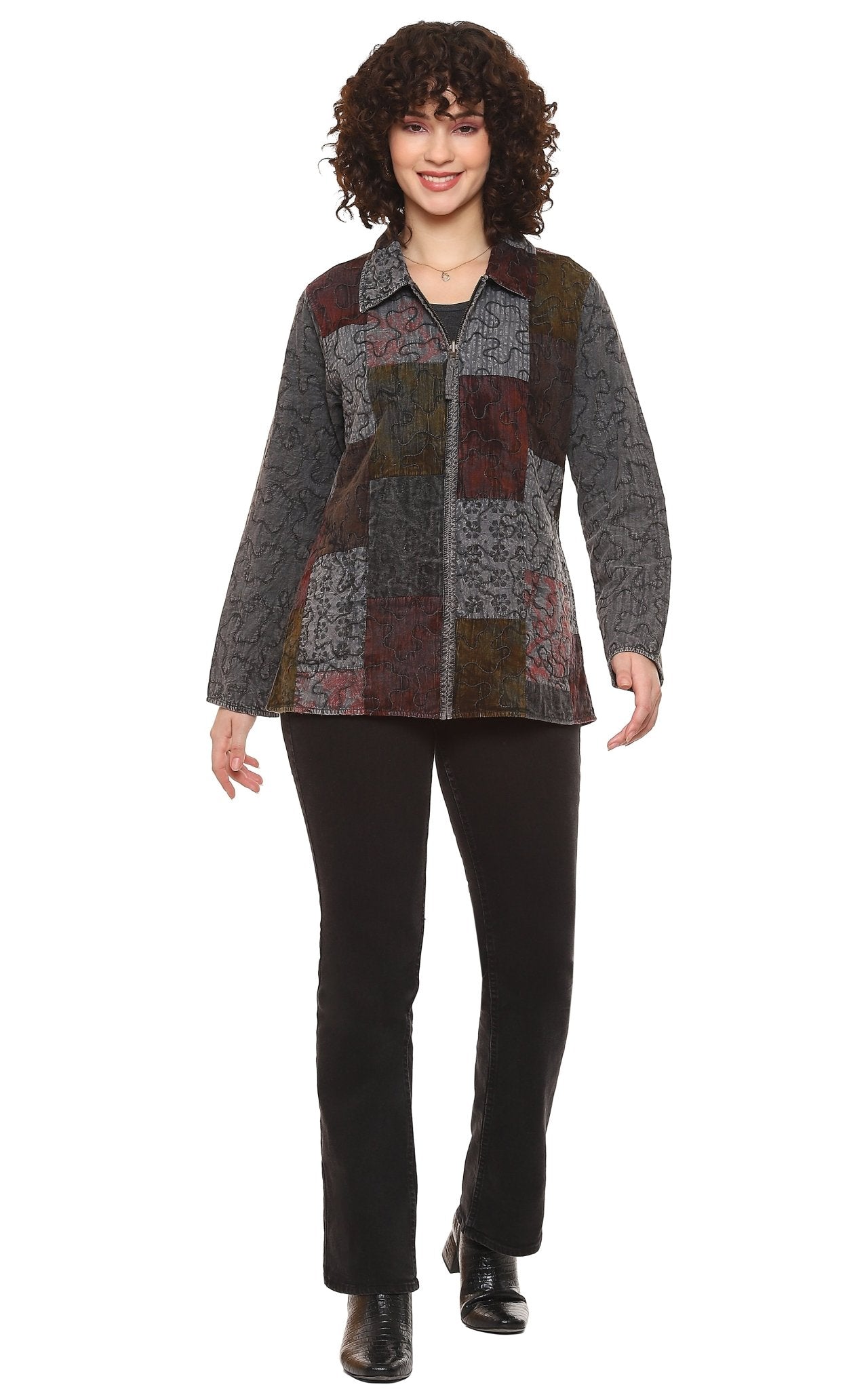 Inez Reversible Jacket - Parsley and Sage - 41408808 - Sugar River Shoppe - 