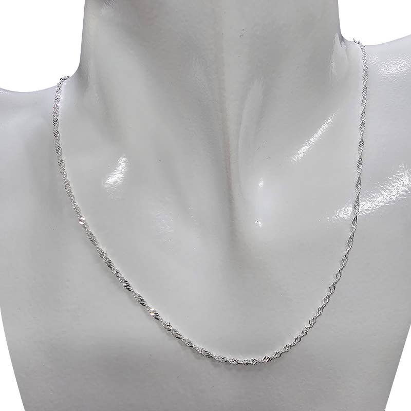 Italian Sterling Silver Chain 22'' - Amberman - 90545448 - Sugar River Shoppe - 