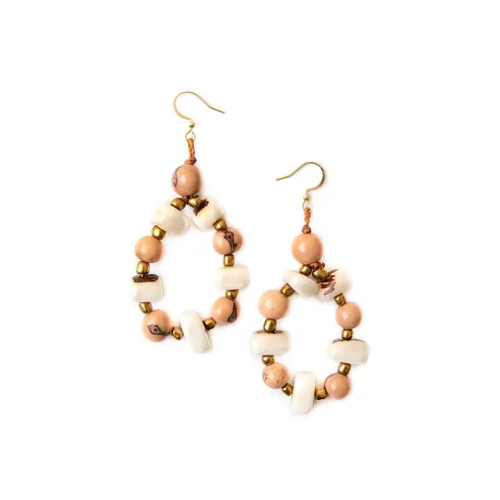 Julie Earrings - Tagua by Soraya Cedeno - 615953811735 - Sugar River Shoppe - 