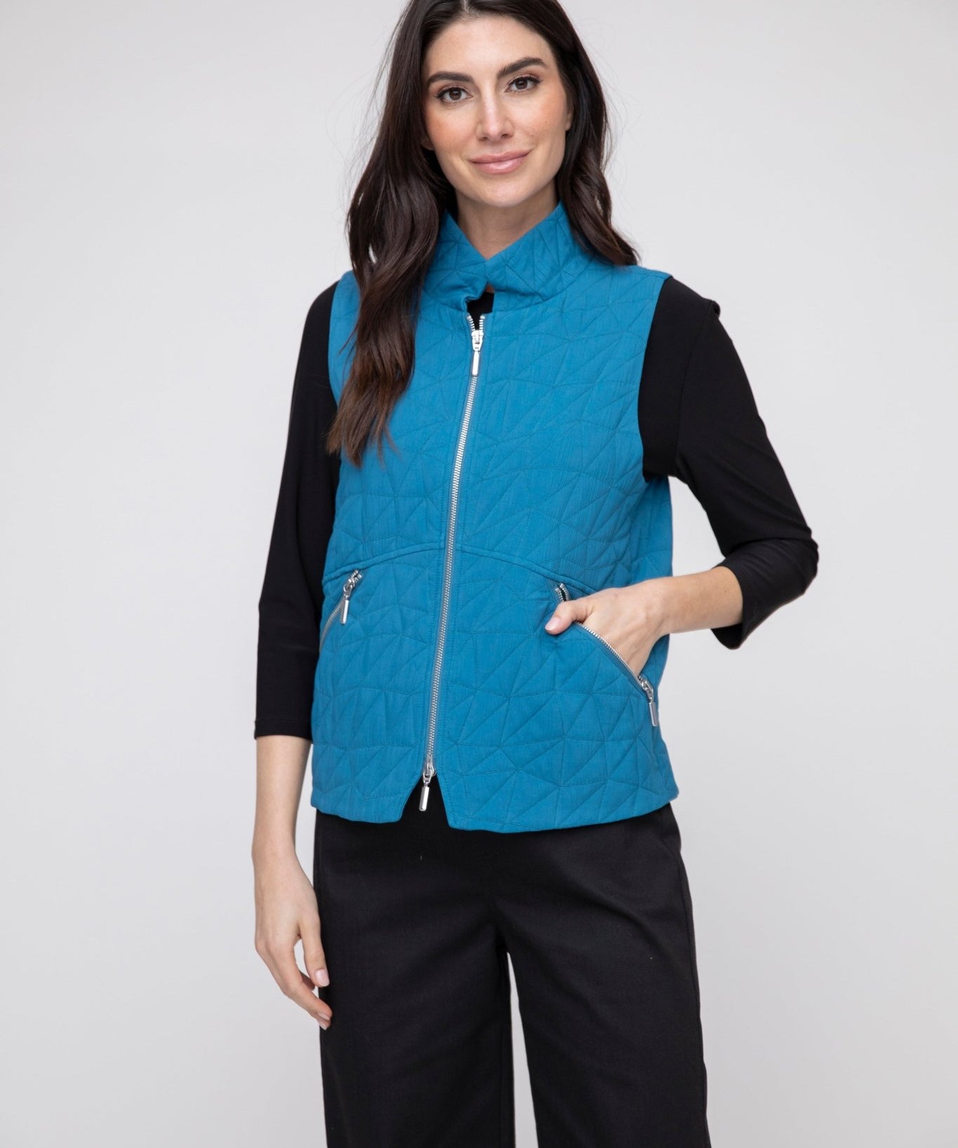 Kaleidoscope Quilt City Vest - Habitat - 194451467748 - Sugar River Shoppe - 