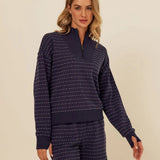 Kindra Dot Embroidered Terry Pullover - Threads 4 Thought - 195014985440 - Sugar River Shoppe - 