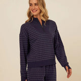 Kindra Dot Embroidered Terry Pullover - Threads 4 Thought - 195014985440 - Sugar River Shoppe - 