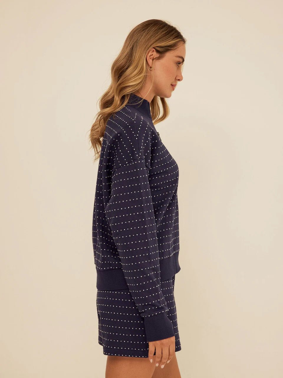 Kindra Dot Embroidered Terry Pullover - Threads 4 Thought - 195014985440 - Sugar River Shoppe - 