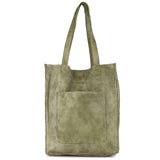 Margie Handcrafted Leather Tote Bag: Olive - Sugar River Shoppe