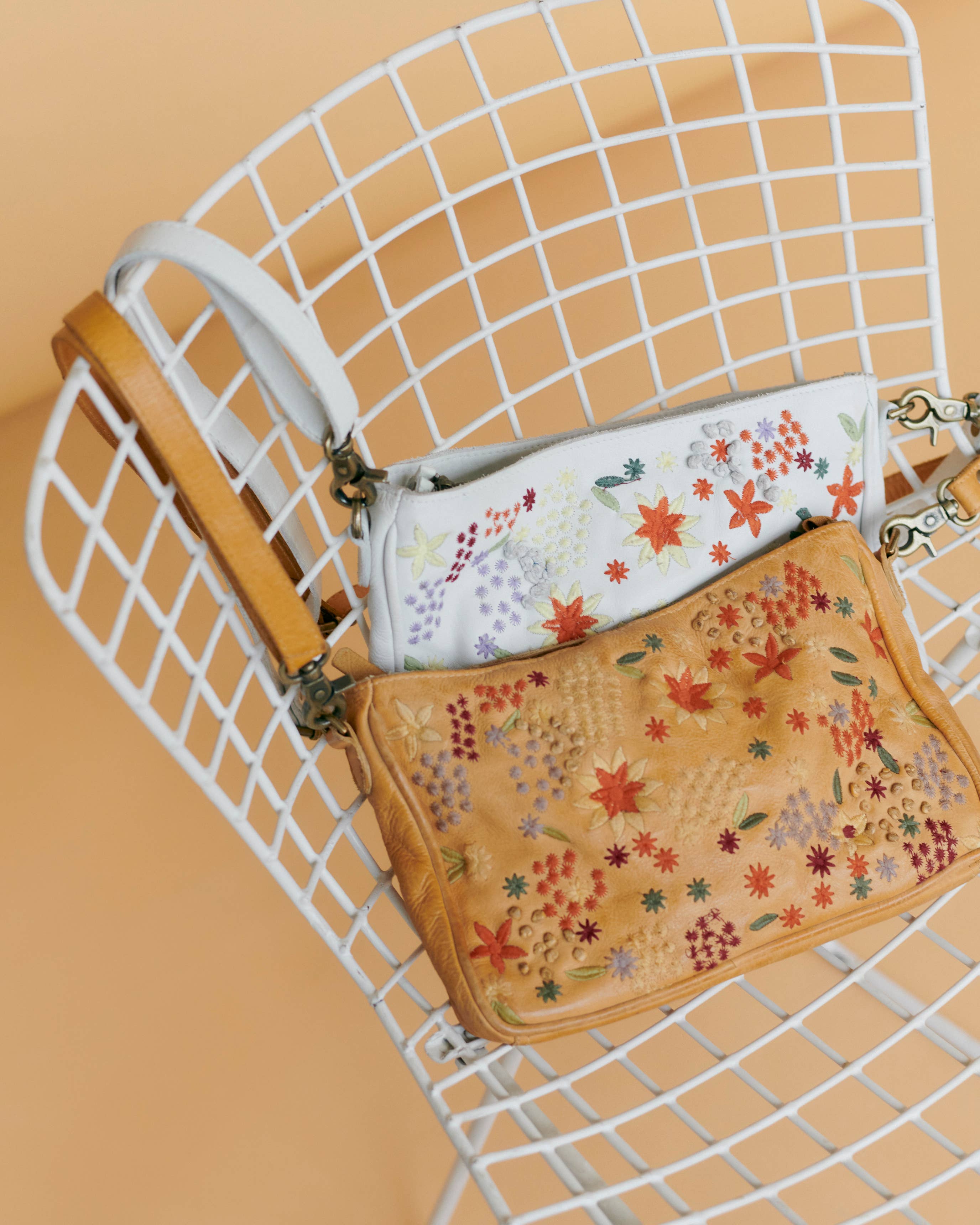 Meadow Handcrafted Leather Crossbody Handbag - Sugar River Shoppe