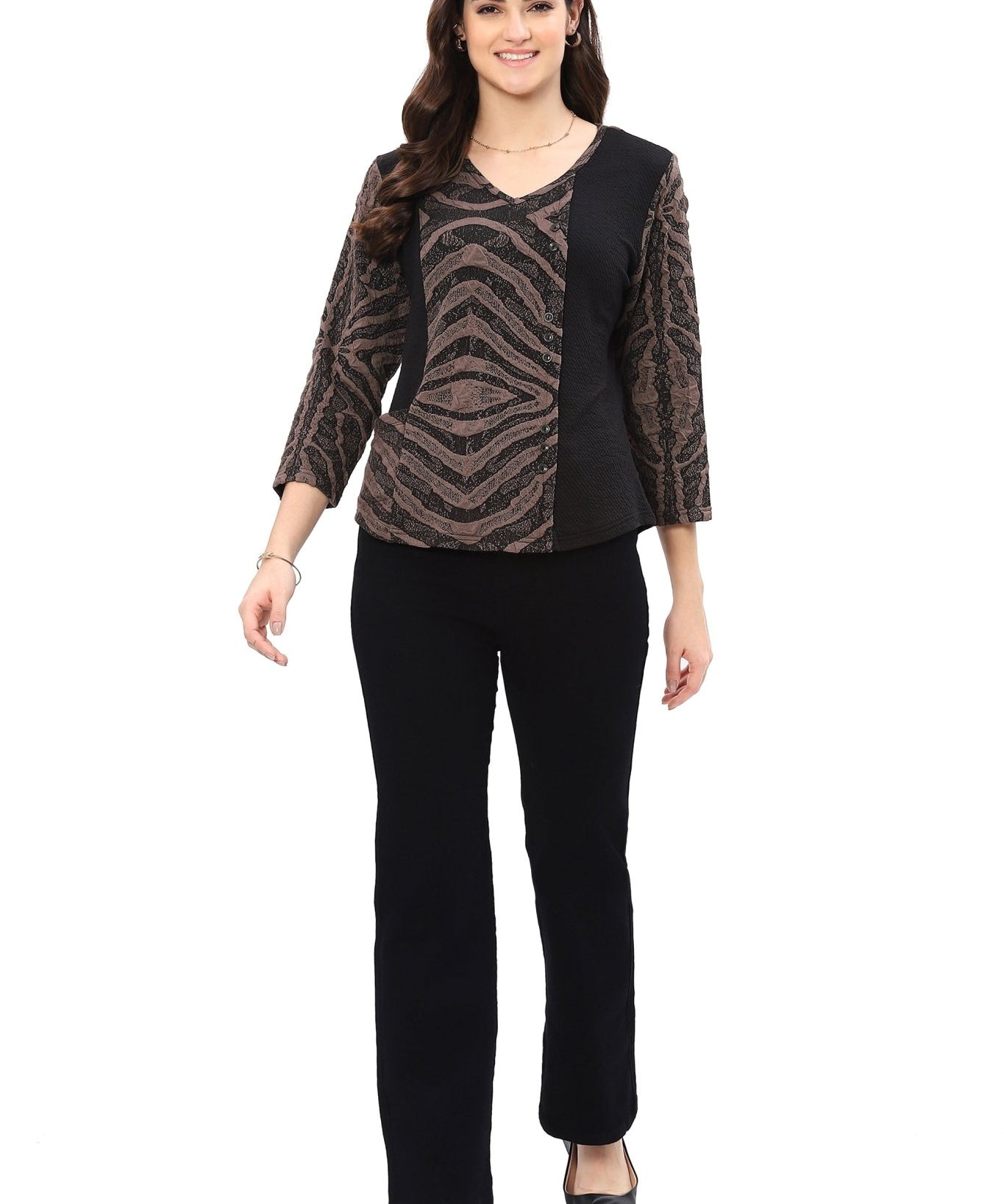 Leta Button Top - Parsley and Sage - 89550888 - Sugar River Shoppe - 