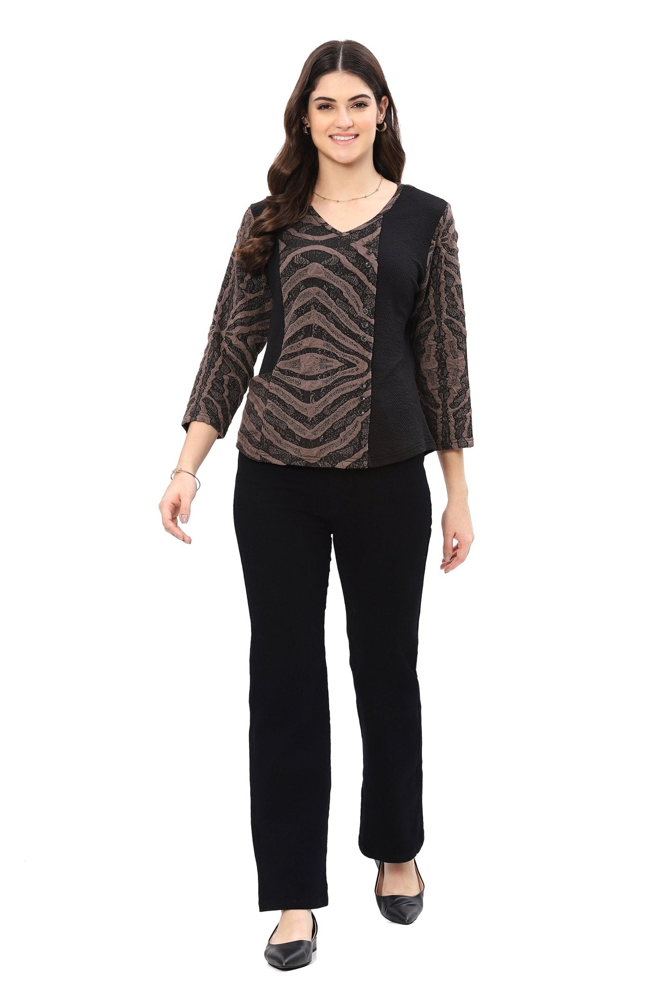 Leta Button Top - Parsley and Sage - 89550888 - Sugar River Shoppe - 