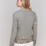 Linen Blend Jacket - Charlie B - 690178582295 - Sugar River Shoppe - 