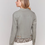 Linen Blend Jacket - Charlie B - 690178582295 - Sugar River Shoppe - 