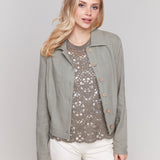 Linen Blend Jacket - Charlie B - 690178582295 - Sugar River Shoppe - 