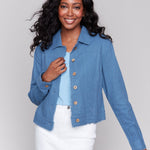 Linen Blend Jacket - Charlie B - 690178582356 - Sugar River Shoppe - 