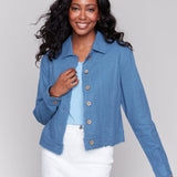 Linen Blend Jacket - Charlie B - 690178582356 - Sugar River Shoppe - 