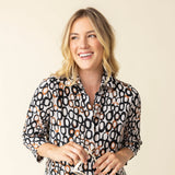 Linen Circle Hidden Placket Big Shirt - Habitat - 194451560708 - Sugar River Shoppe - 
