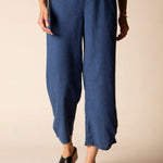 Linen Solid Pleat Button Capri - Habitat - 194451693666 - Sugar River Shoppe - 