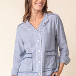 Linen Solid Summer Breeze Jacket - Habitat -  - Sugar River Shoppe - 