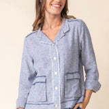 Linen Solid Summer Breeze Jacket - Habitat -  - Sugar River Shoppe - 