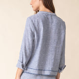 Linen Solid Summer Breeze Jacket - Habitat -  - Sugar River Shoppe - 