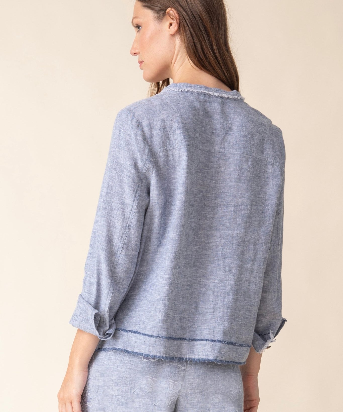 Linen Solid Summer Breeze Jacket - Habitat -  - Sugar River Shoppe - 