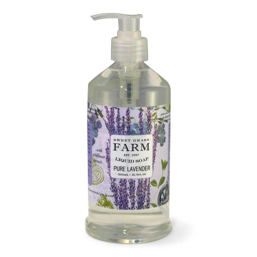 Liquid Soap with Wildflower Extracts - Gentle Moisturizing Hand & Body Cleanser - Sweet Grass Farm - 836073099302 - Sugar River Shoppe - 