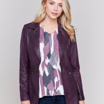 Long Faux Suede Moto Jacket - Charlie B - 690178553059 - Sugar River Shoppe - 