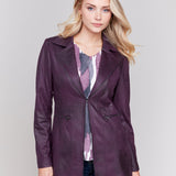 Long Faux Suede Moto Jacket - Charlie B - 690178553059 - Sugar River Shoppe - 