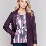 Long Faux Suede Moto Jacket - Charlie B - 690178553059 - Sugar River Shoppe - 