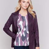 Long Faux Suede Moto Jacket - Charlie B - 690178553059 - Sugar River Shoppe - 