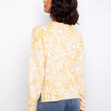 Long Sleeve Reversible Printed V - Neck Sweater - Charlie B - 690178726125 - Sugar River Shoppe - 