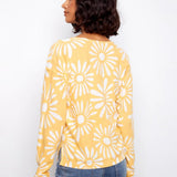 Long Sleeve Reversible Printed V - Neck Sweater - Charlie B - 690178726125 - Sugar River Shoppe - 