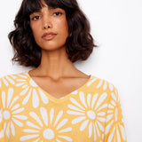 Long Sleeve Reversible Printed V - Neck Sweater - Charlie B - 690178726125 - Sugar River Shoppe - 