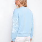 Long Sleeve Scuba Top with Soutache Detail - Charlie B - 690178719431 - Sugar River Shoppe - 