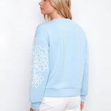 Long Sleeve Scuba Top with Soutache Detail - Charlie B - 690178719431 - Sugar River Shoppe - 