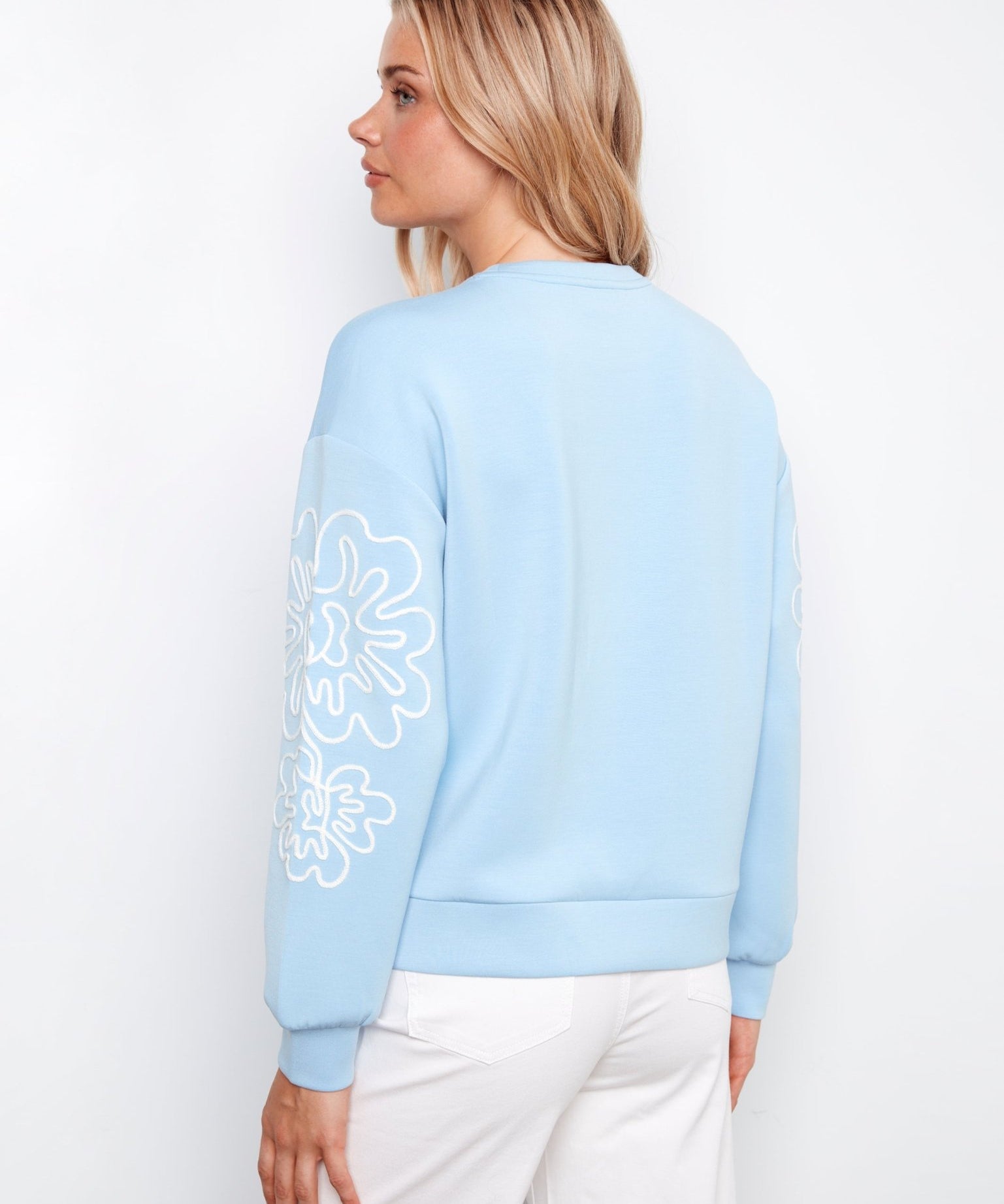 Long Sleeve Scuba Top with Soutache Detail - Charlie B - 690178719431 - Sugar River Shoppe - 
