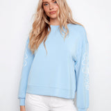 Long Sleeve Scuba Top with Soutache Detail - Charlie B - 690178719431 - Sugar River Shoppe - 