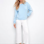 Long Sleeve Scuba Top with Soutache Detail - Charlie B - 690178719431 - Sugar River Shoppe - 